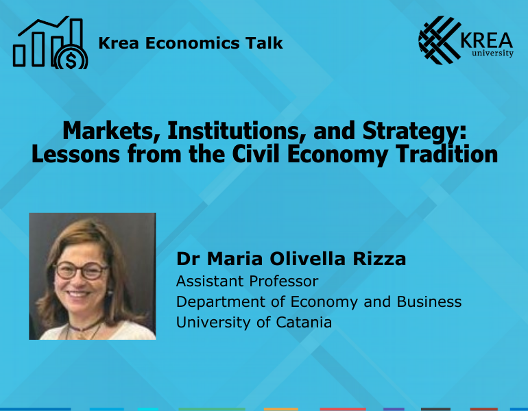A Talk on 'Markets, Institutions, and Strategy: Lessons from the Civil Economy Tradition by Dr Maria Olivella Rizza